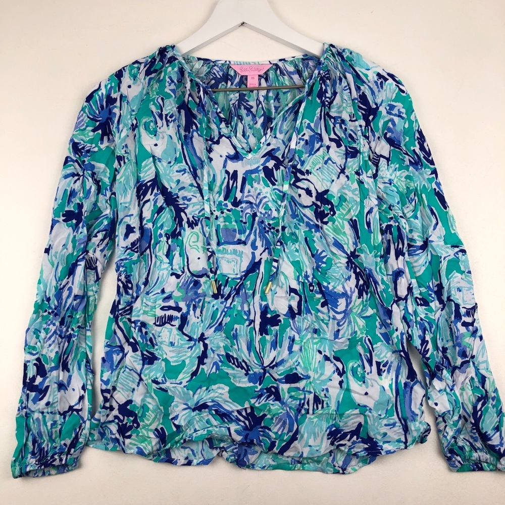 Lilly Pulitzer Willa Tunic Top 23646